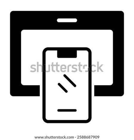 Devices Glyph Icon Design For Personal And Commercial Use