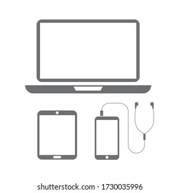 Devices icon design isolated on white background