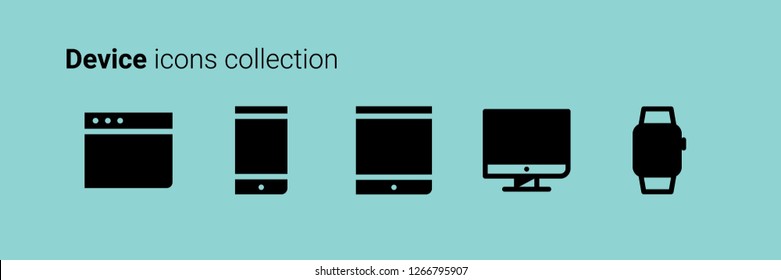 Devices icon set