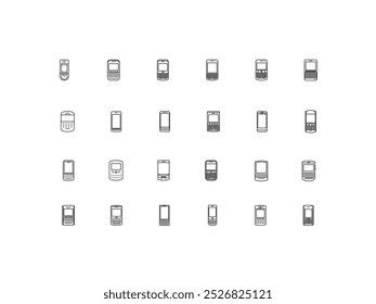 Devices icon set, design, vector illustration