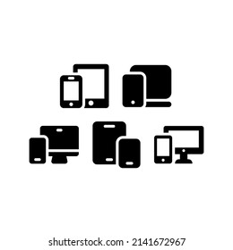 Devices Icon Set Vector Symbol Design Illustration