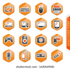 Devices icon set for web sites and user interface