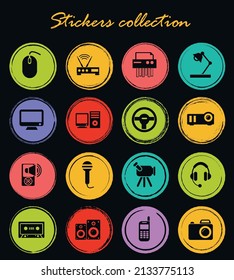 Conjunto de iconos de dispositivos para sitios web e interfaz de usuario