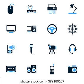 Devices icon set for web sites and user interface