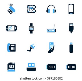 Devices icon set for web sites and user interface