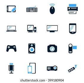 Devices icon set for web sites and user interface
