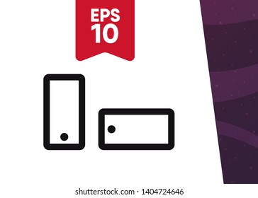 Devices Icon Symbol Smart Phone Vector Illustration
