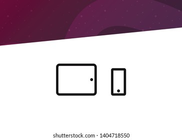 Devices Icon Symbol Smartphone Tablet Vector Illustration