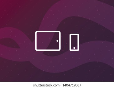 Devices Icon Symbol Smartphone Tablet Vector Illustration