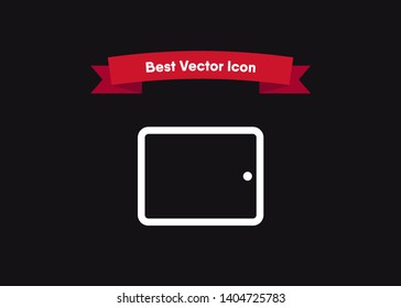 Devices Icon Symbol Tablet Pad Vector Illustration