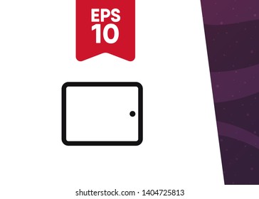 Devices Icon Symbol Tablet Pad Vector Illustration