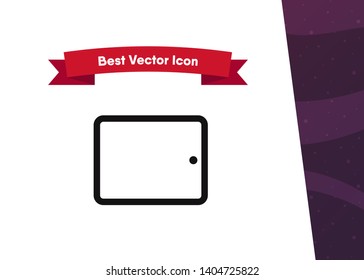 Devices Icon Symbol Tablet Pad Vector Illustration