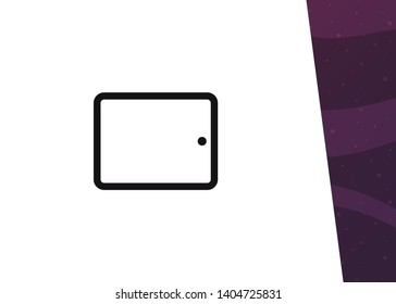 Devices Icon Symbol Tablet Pad Vector Illustration
