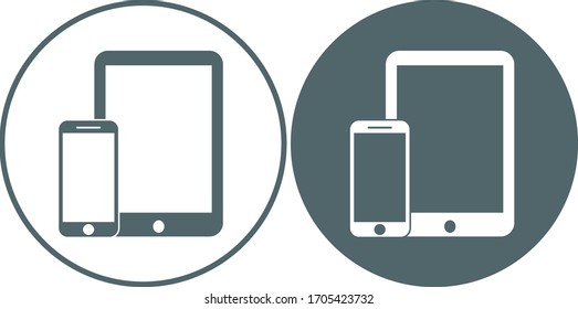 Devices icon. Devices symbol. Vector illustration