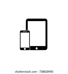 Devices icon. Tablet and smartphone icon