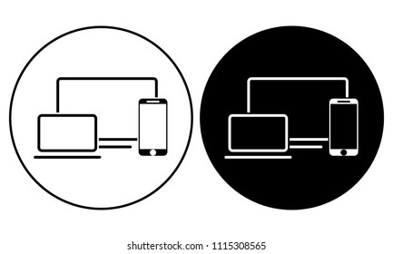 Devices icon. Vector illustration