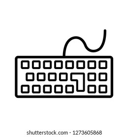 devices - keyboard icon vector