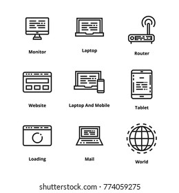 Devices Line Icon