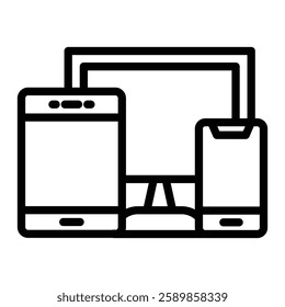 Devices Line Icon Design For Personal And Commercial use