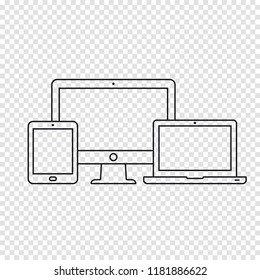 Devices line icons