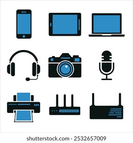 Devices Line Icons. Editable Stroke. Pixel Perfect. For Mobile and Web. Contains such icons as Smartphone, Printer, Smart Watch, Gaming, Drone.