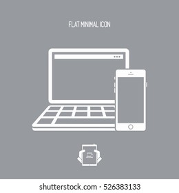Devices series - Vector flat minimal icon