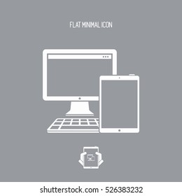 Devices series - Vector flat minimal icon