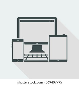 Devices series - Vector flat minimal icon
