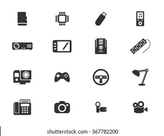 Devices simple icons for web