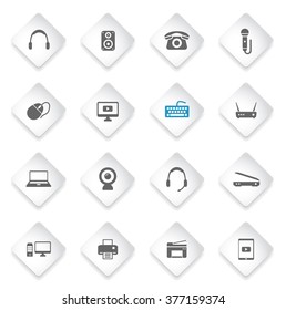 Devices  simply symbols for web and user interface