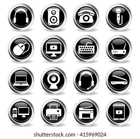 Devices  simply symbols for web and user interface