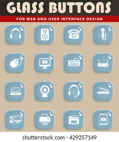 Devices simply symbols for web and user interface