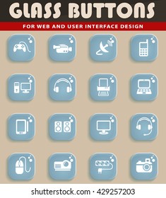 Devices simply symbols for web and user interface