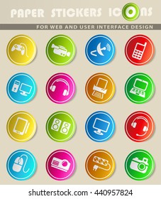 Devices simply symbols for web and user interface