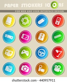 Devices simply symbols for web and user interface