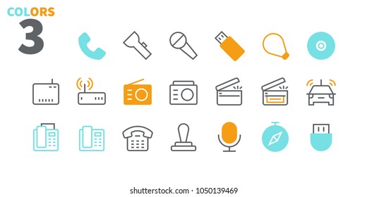 Devices UI Pixel Perfect Well-crafted Vector Thin Line Icons 48x48 Ready for 24x24 Grid for Web Graphics and Apps. Simple Minimal Pictogram Part 3-3