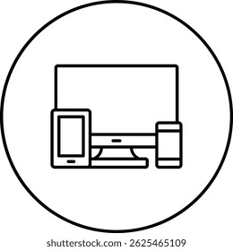 Devices vector icon. Can be used for printing, mobile and web applications.