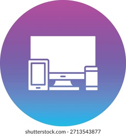 Ícone de vetor de dispositivos. Pode ser usado para impressão, aplicativos móveis e da Web.