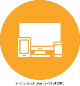 Icono de Vector de dispositivos. Se puede utilizar para aplicaciones de impresión, móviles y de Web.