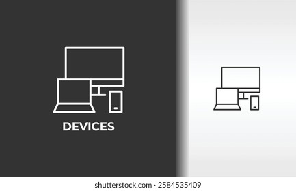 Devices Vector, Icon Or Logo Sign Isolated Symbol Illustration