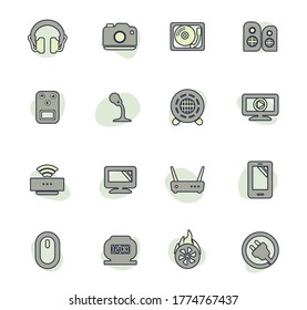 Devices vector icons for user interface design