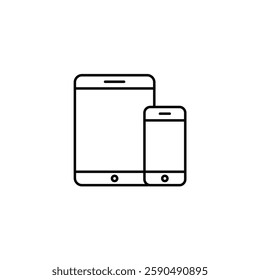 Devices vector line icon icons design