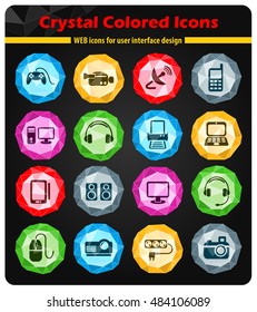 devices web icons for user interface design