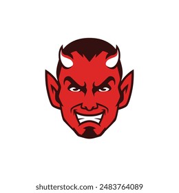 devil abstract logo modern style