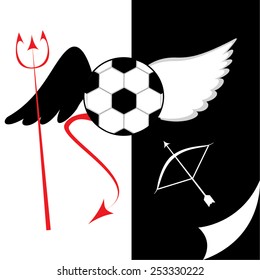 Devil angel football