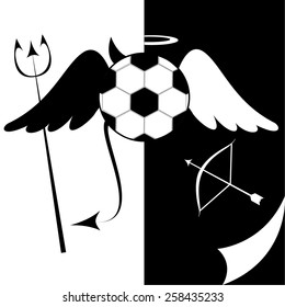 Devil and angel football