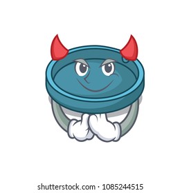 Devil ashtray mascot cartoon style