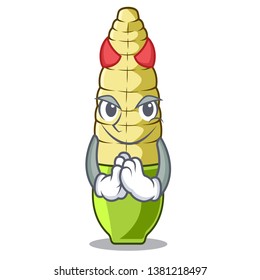 Devil baby corn cartoon in the fridge