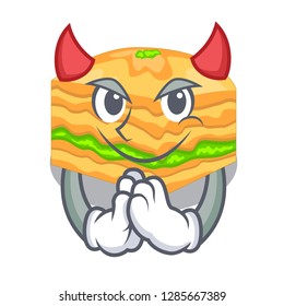 Devil baklava in a the character bowl