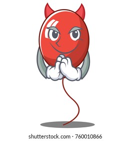Devil balloon character cartoon style